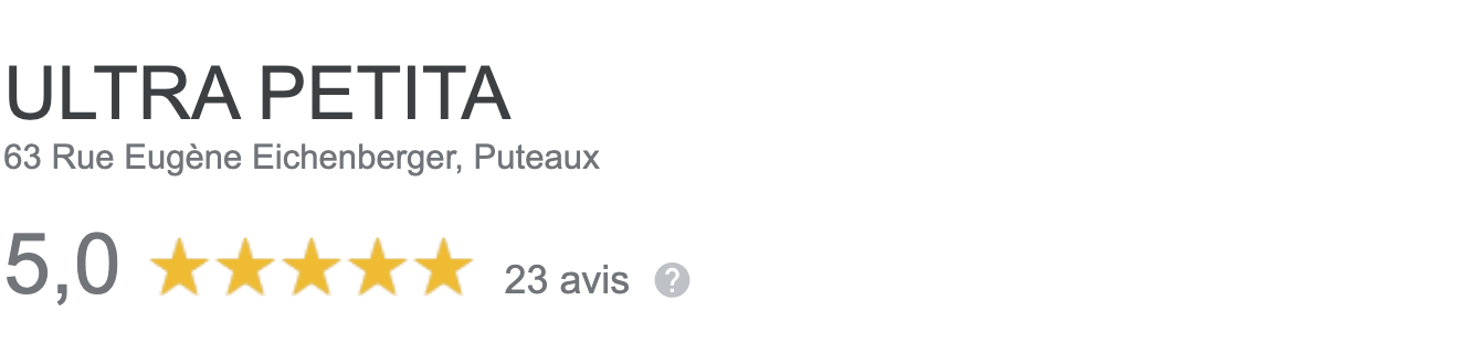 Avis clients Ultra Petita Google