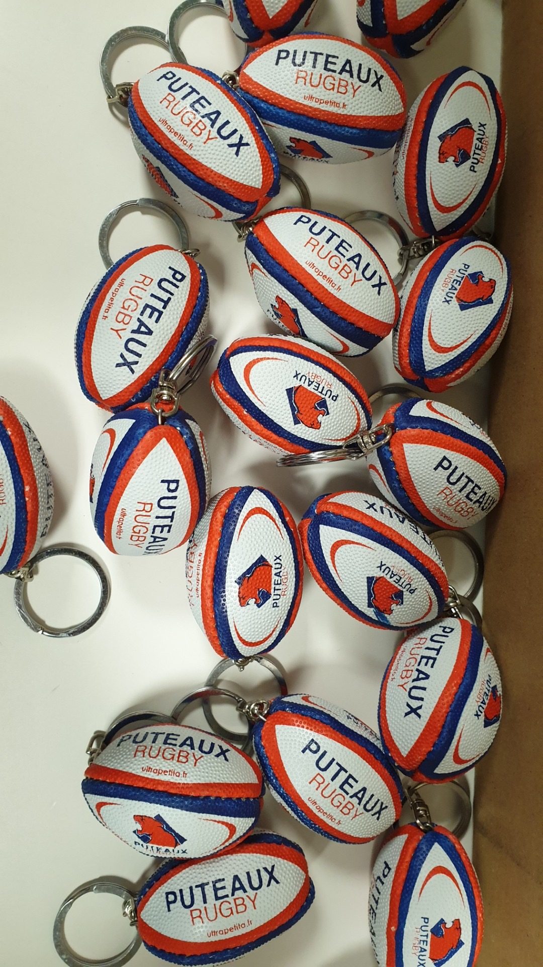 Porte-clés personnalisés ballon de rugby